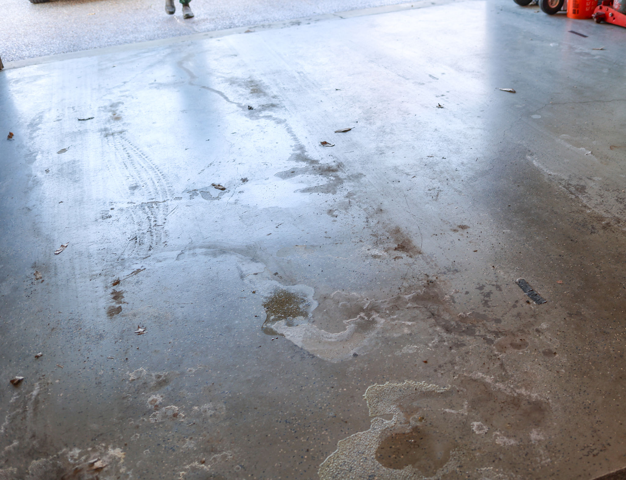 stained concrete floor