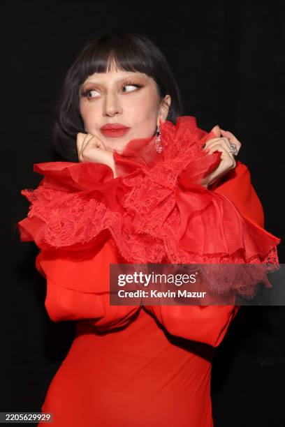 Lady Gaga attends the 2025 iHeartRadio Music Awards at Dolby Theatre in Los Angeles, California on March 17, 2025. Broadcasted live on FOX.