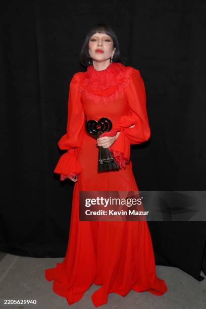 Lady Gaga, winner of the iHeartRadio Innovator award, attends the 2025 iHeartRadio Music Awards at Dolby Theatre in Los Angeles, California on March...