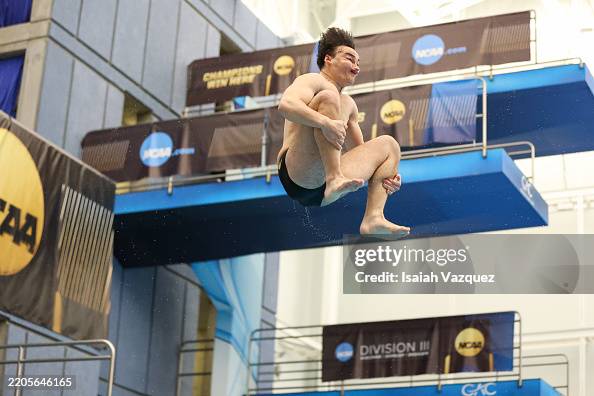 Justin Toth Justin Toth of the Centre Colonels competes in the men's 1 meter dive ...