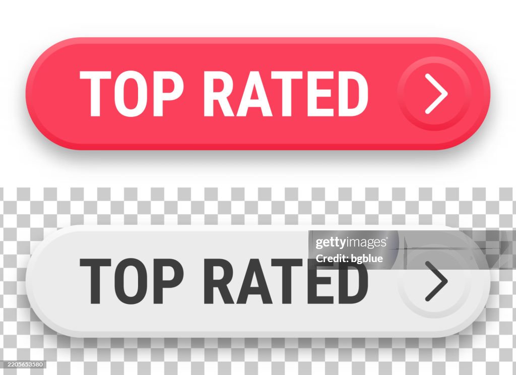 Click Top View Top Rated 3d Click Web Buttons On Blank Background High-Res Vector ...