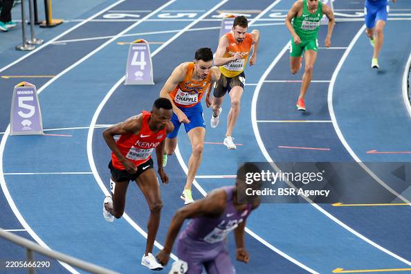 Man Chapple Samuel Chapple of the Netherlands competing in the 800m Men during ...