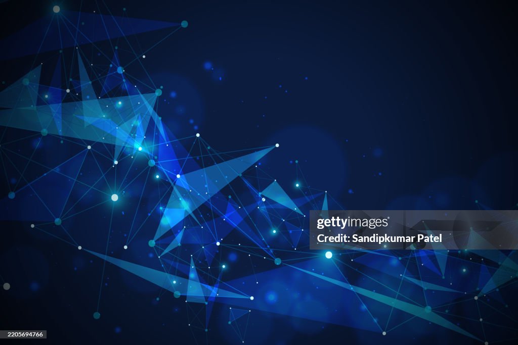 Abstract Network Technology Background High-Res Vector Graphic - Getty ...