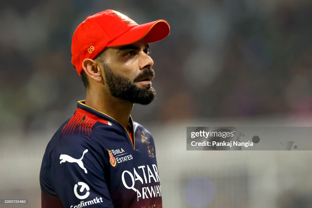 Virat Kohli of Royal Challengers Bengaluru looks on during the 2025 ...