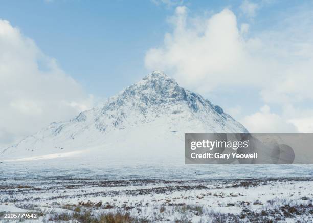 scottish highland winter landscape - named wilderness area stock pictures, royalty-free photos & images