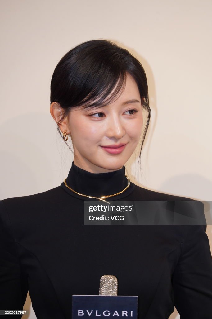 South Korean actress Kim Ji-won attends the Bvlgari event on March ...