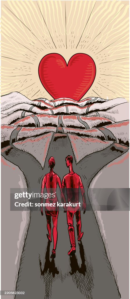 Love Pathhead The Path Of Love High-Res Vector Graphic - Getty Images