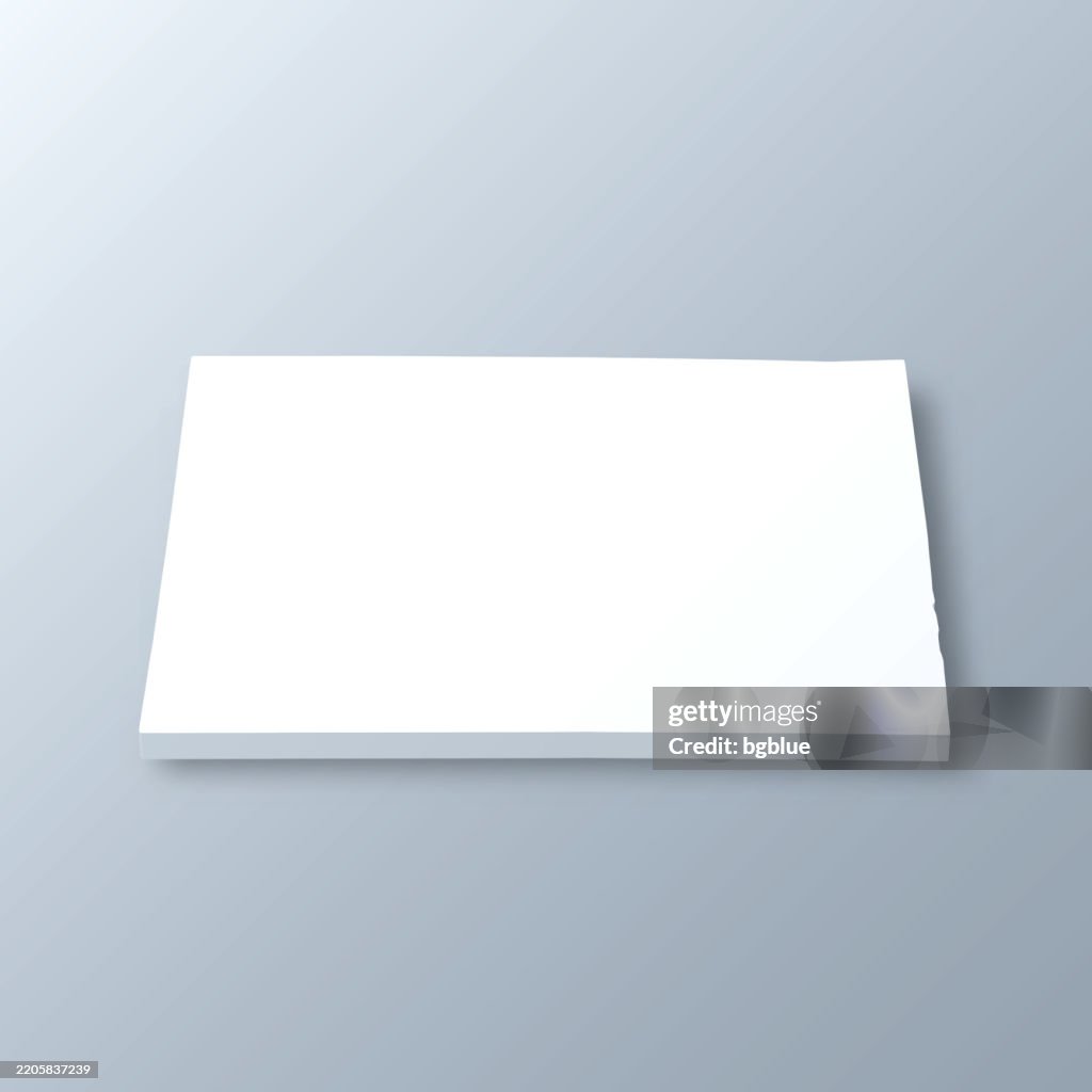 Outagamie County, Wisconsin. 3D Map on gray background