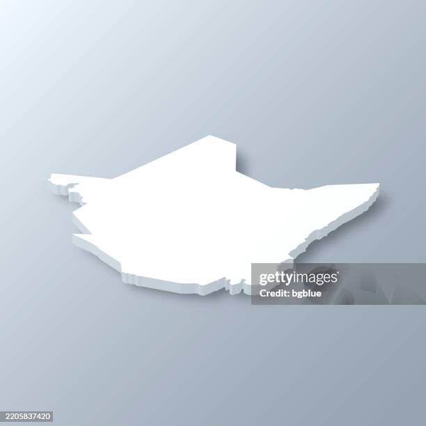 greenbrier county, west virginia. 3d map on gray background - west-virginia-county-map stock illustrations