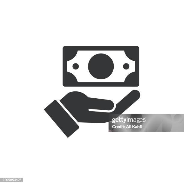 finance glyph solid icon. solid icon that can be applied anywhere, simple, pixel perfect and modern style. - pay gap stock illustrations