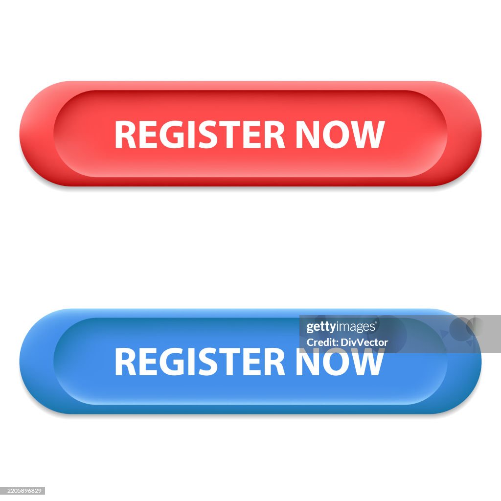 Register Now Button Sample Register Now Button Design High-Res Vector Graphic - Getty Images