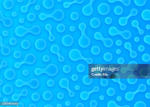 seamless water droplets blue spots pattern background - rain drop pattern vector stock illustrations