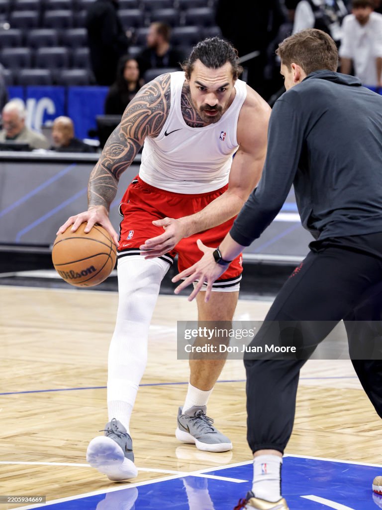 Steven Adam Rockets Rookie Vs. Now Steven Adams of the Houston Rockets warms up prior to the game... News ...