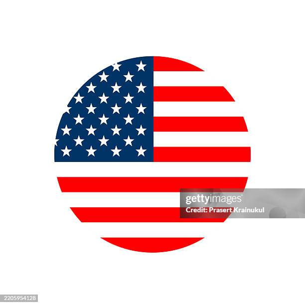 round usa flag. - 13 stars circle stock pictures, royalty-free photos & images