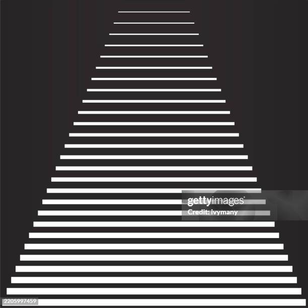 abstract transition to thin square frame texture backgrounds - shift perspective stock illustrations