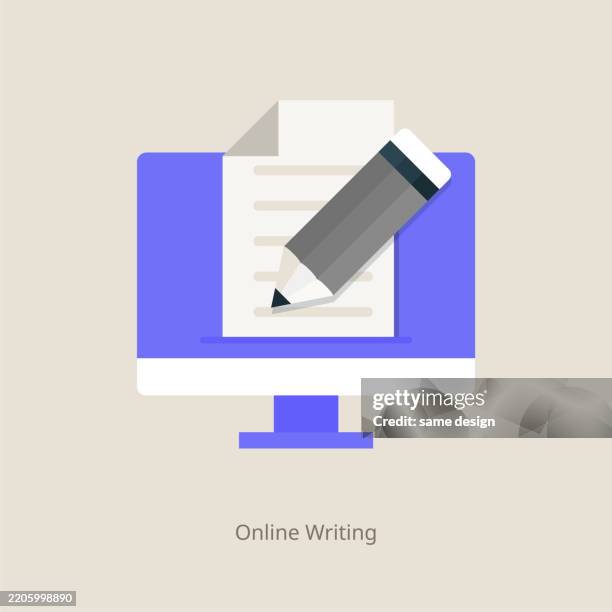 online writing, power up your words online - inventory management software stock illustrations