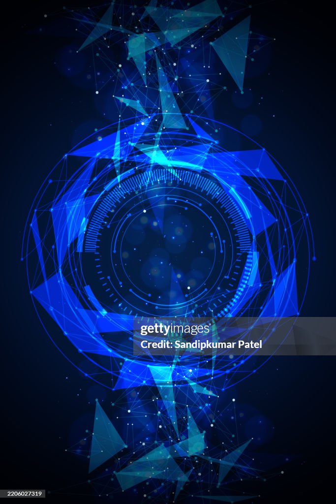 Tech Grid Artificial Intelligence Abstract Background