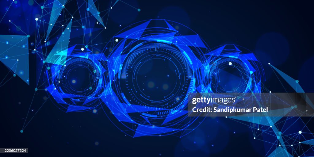 Tech Grid Artificial Intelligence Abstract Background