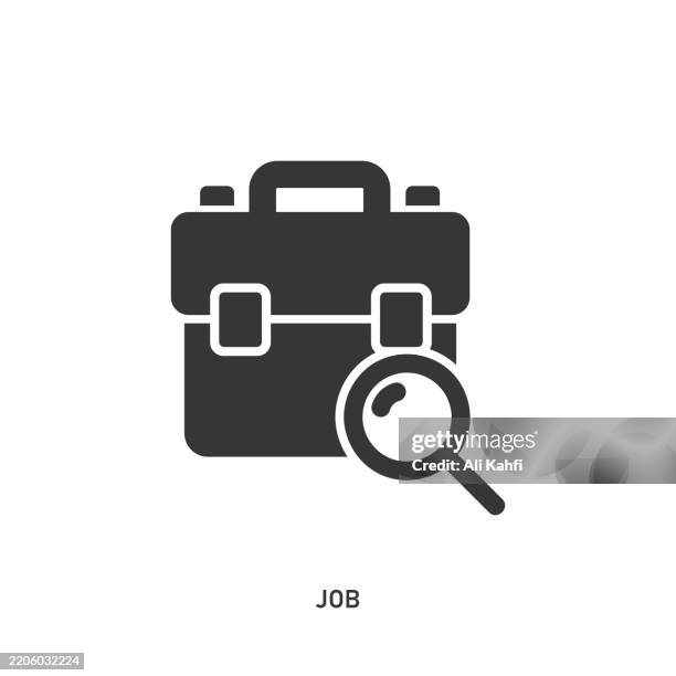 job glyph solid icon. solid icon that can be applied anywhere, simple, pixel perfect and modern style. - glass case empty stock illustrations
