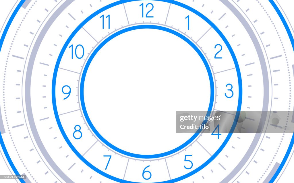 Time Frame Clock Background Design