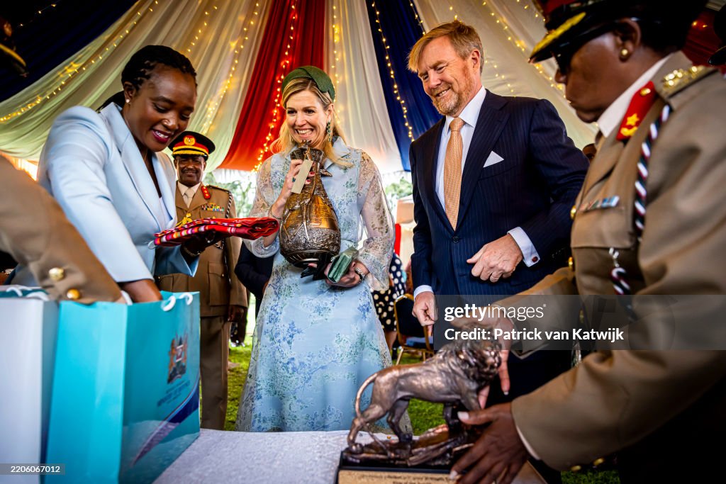 King Willem-Alexander Of The Netherlands & Queen Maxima Of The Netherlands - State Visit To Kenya - Day Three
