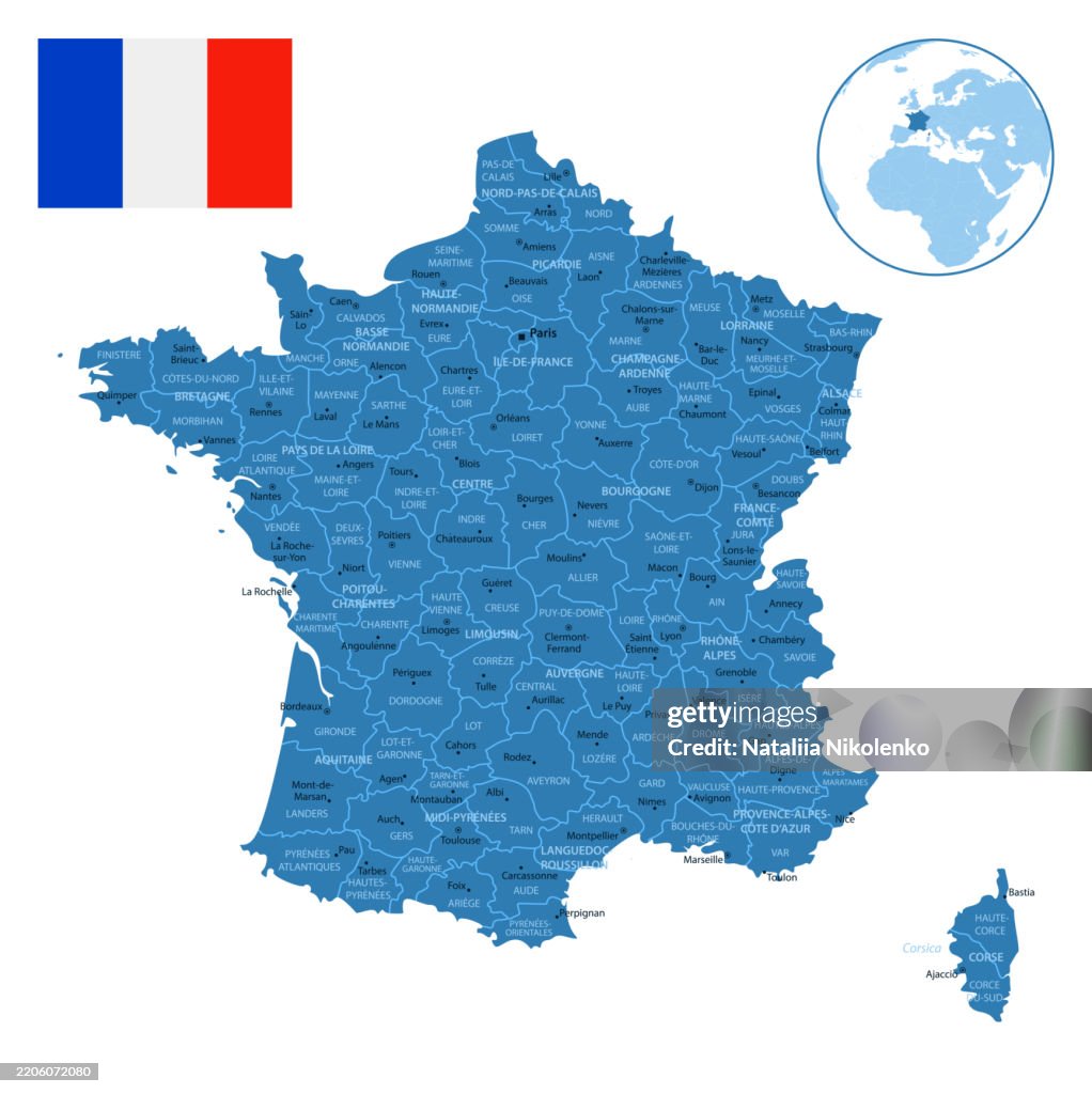 French Map Detailed France Detailed Map With Regions And Cities Of The Country High-Res ...