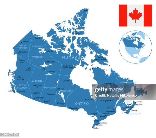 89 Map Of Canada 2025 With Cities Stock Photos High Res Pictures And Canada Detailed Map With Regions And Cities Of The Country 