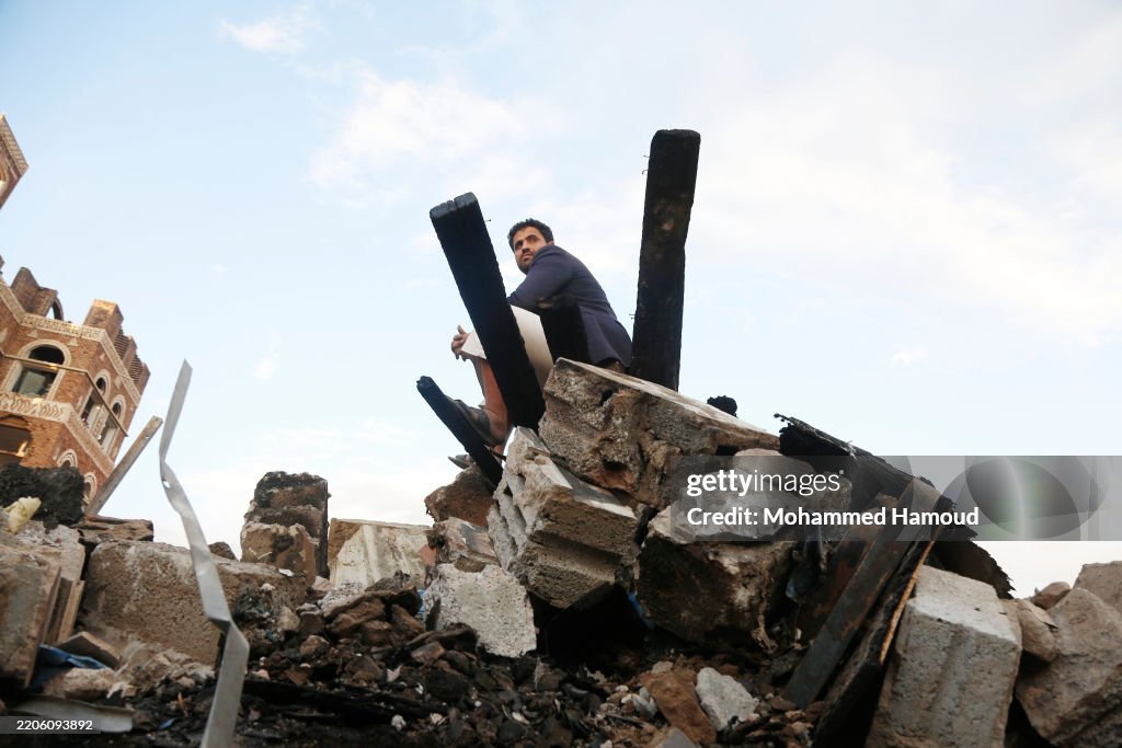 United States Aerial Attacks Targeted Sana'a In Yemen 2025