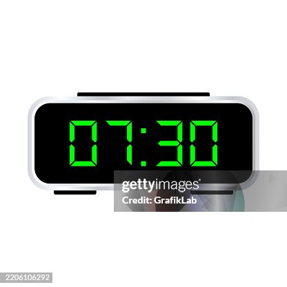 Digital clock vector Digital clock vector