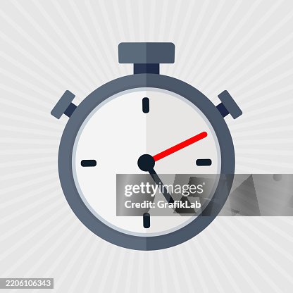 Illustration Digitales Stoppuhr-Symbol Radialer grauer Hintergrund Illustration Digitales Stoppuhr-Symbol Radialer grauer Hintergrund