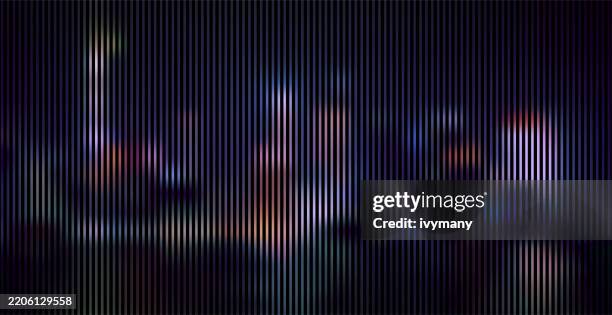 abstract neon city landscape cyberpunk style grids cover background - isolated colour background stock illustrations