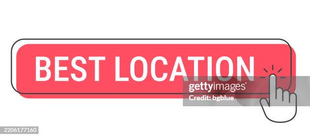 Set Location' Button Position Best Location Click Button With Hand Cursor On White Background High ...