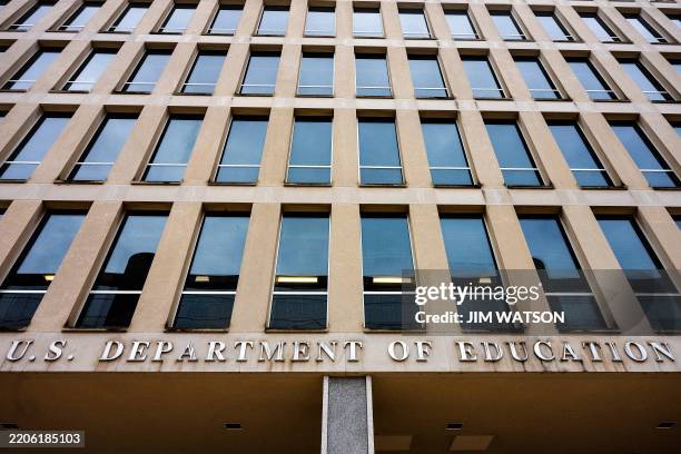The Department of Education building in Washington, DC, March 24, 2025. US President Donald Trump signed an order on March 20 aimed at "eliminating"...