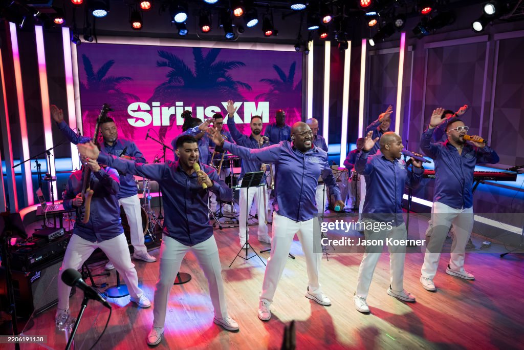 Grupo Niche Visits SiriusXM Miami
