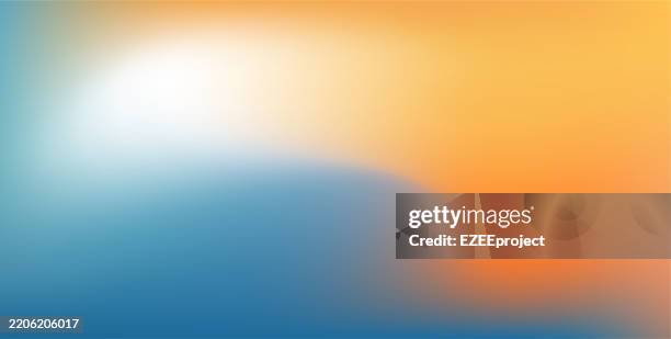 stockillustraties, clipart, cartoons en iconen met abstract vector gradient mesh background. minimalist and simple background. summer multicolor background. cover, wallpaper, poster, banner. template design. - oranje