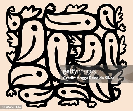 Abstract bird tribal pattern Abstract bird tribal pattern