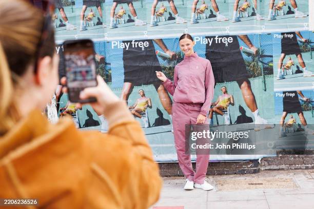 Mia Regan is seen on March 21, 2025 in London, England.