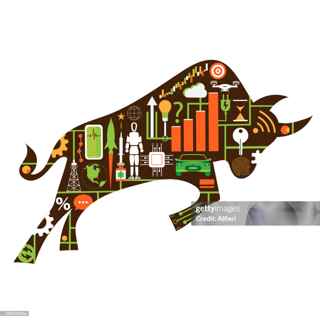 Bull Tech System Tech Bull High-Res Vector Graphic - Getty Images