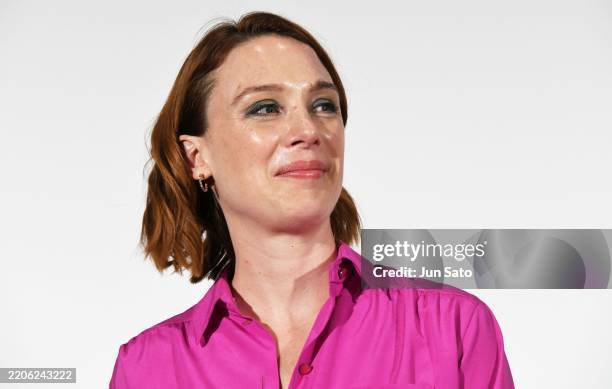 Director Laetitia Dosch attends the "Dog On Trial" Stage Greeting during The French Film Festival in Yokohama at Yokohama Burg 13 Cimema on March 21,...