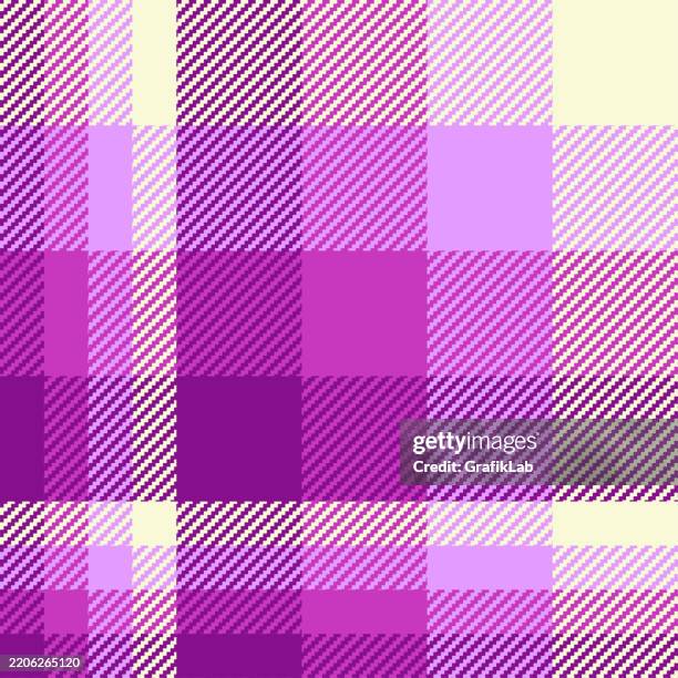 pink scottish tartan plaid pattern - purple plaid stock illustrations