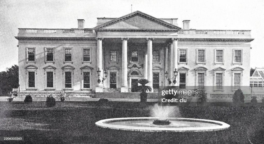 Washington DC, the White House at the presidency of William McKinley