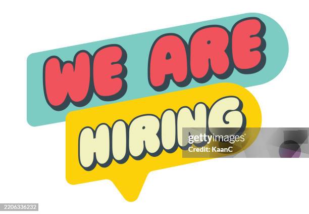 we are hiring. business concept with text join us. vector illustration. stock illustration - help wanted sign stock illustrations