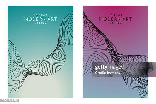 vector fluidity lines modern art concepts poster abstract backgrounds - blanket background stock illustrations