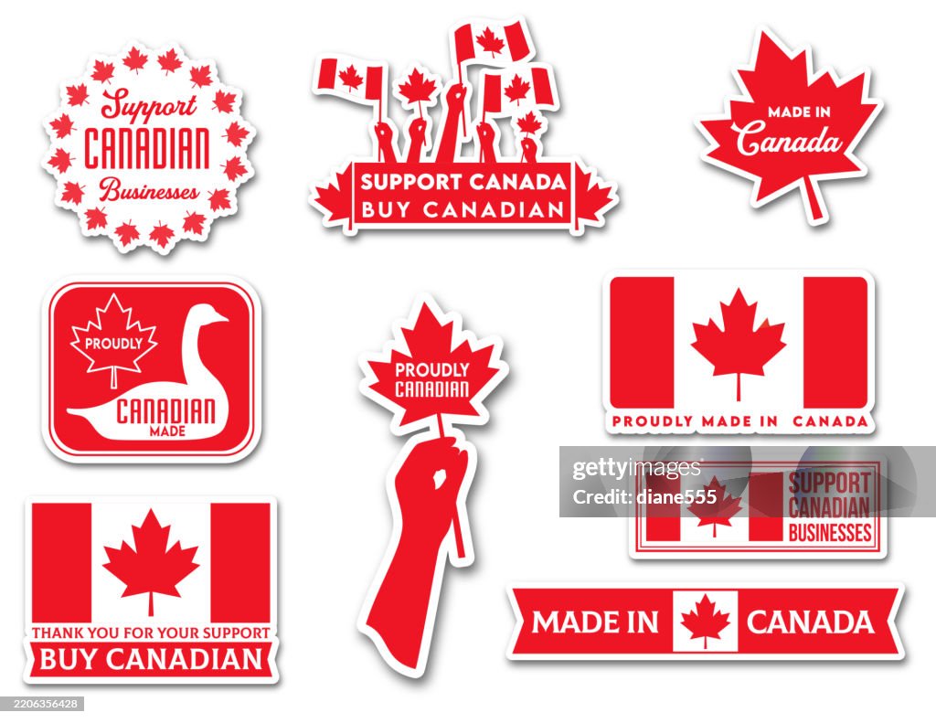 Made In Canada Label Badges & Banners