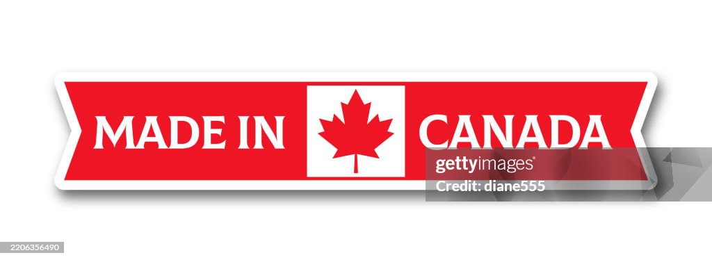 Made In Canada Banner Sticker