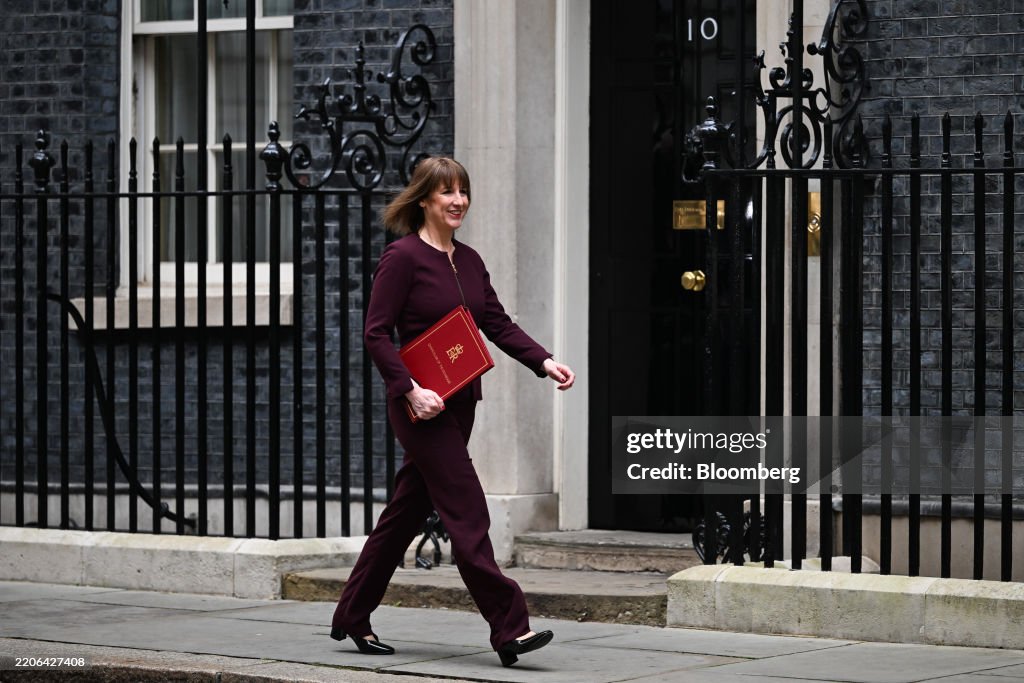 Uk Spring Statement Reeve Rachel Reeves, UK chancellor of the exchequer, departs 11 Downing ...