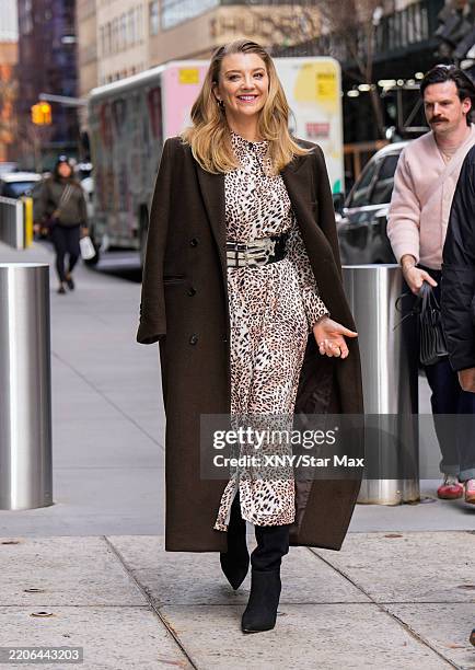 Natalie Dormer is seen on March 26, 2025 in New York City.