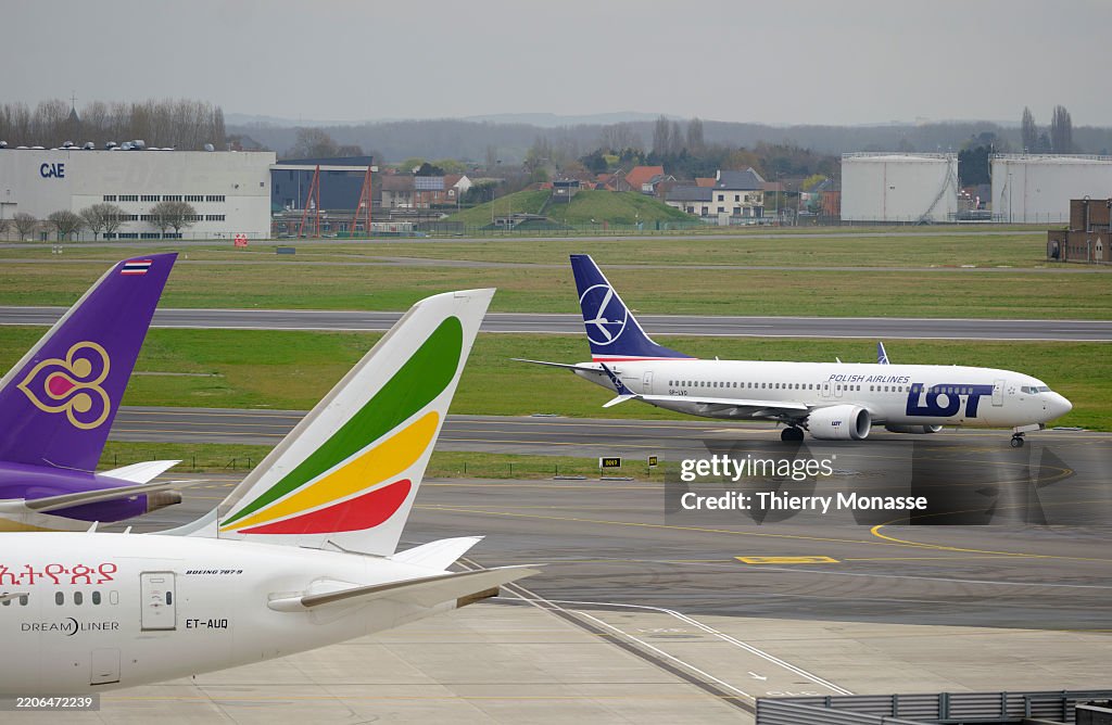 Planes At Brussels Airport