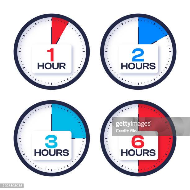 ilustrações de stock, clip art, desenhos animados e ícones de clock hours timer countdown time symbols - mostrador de relógio