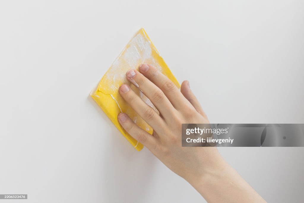 Sand the wall